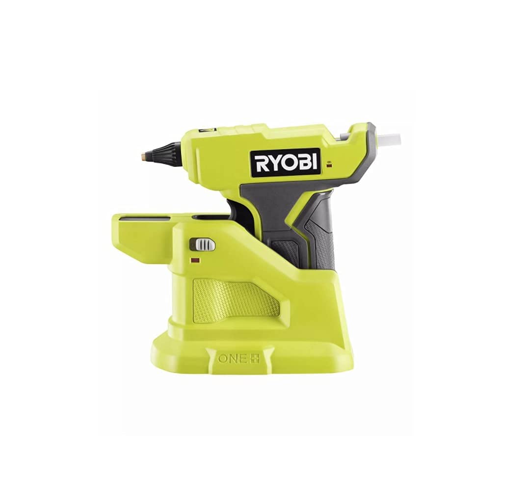 Renewed Ryobi P306 18V Cordless Glue Gun Kit with 2 Batteries & Charger - Compact & Powerful for DIY Projects, Home Repairs, and Crafting