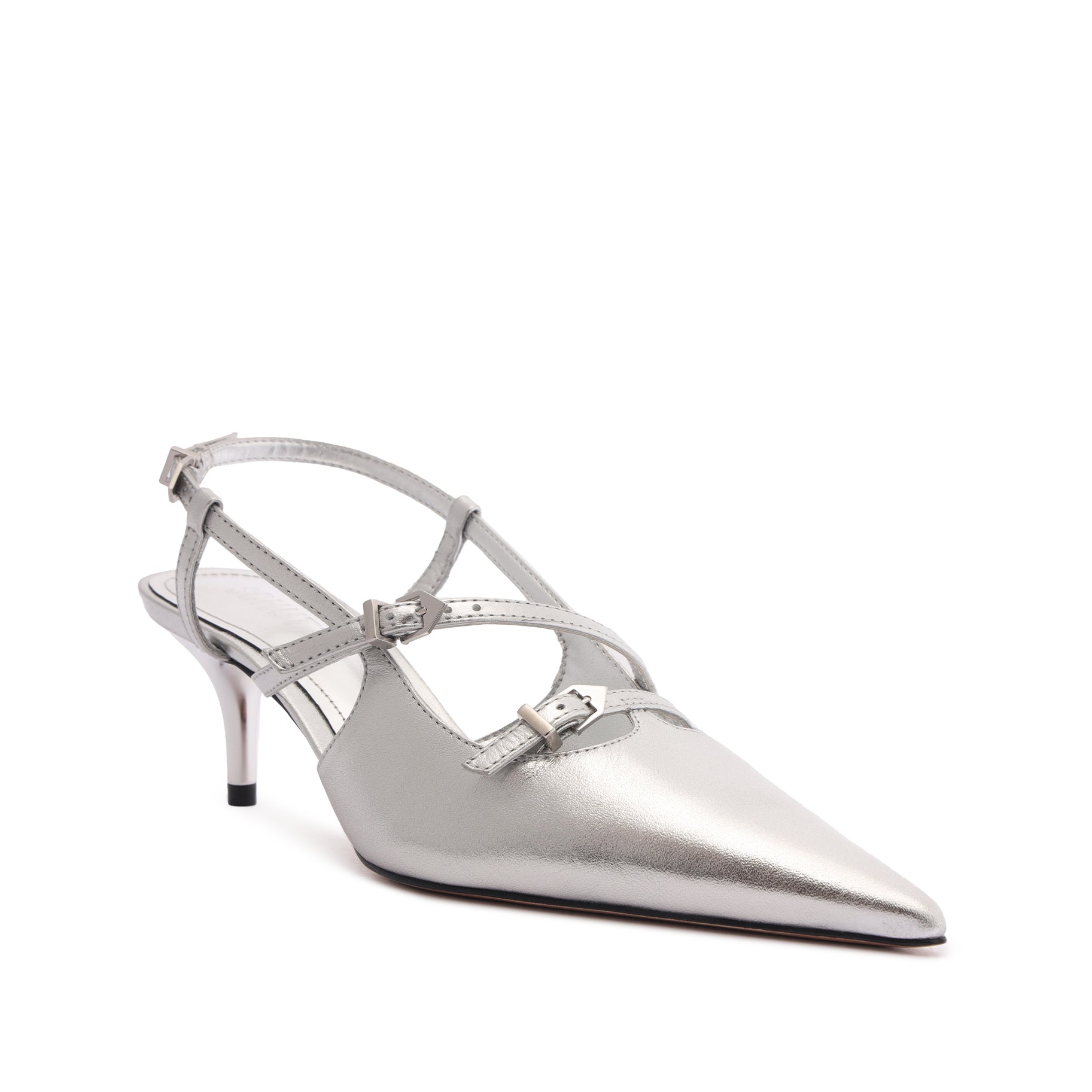 Stacy Women's Metallic Leather Pump Shoes - 2.3 Inch Mid Heel for Work, Party & Formal Events (Style S2194500010005)