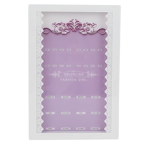 40 Colors Professional Nail Polish Swatch Book - Gel Polish Display Chart with Tips - DIY Nail Art Color Guide for Home & Salon Use - Perfect for Nail Technicians, Artists & Beauty Enthusiasts
