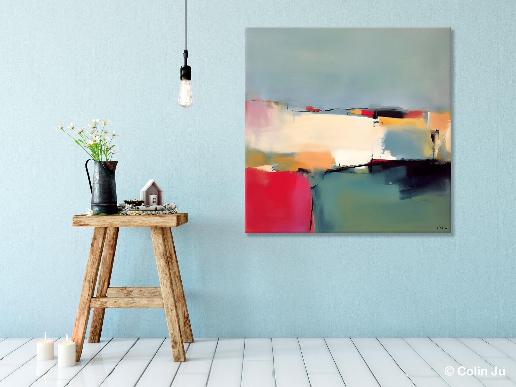 Contemporary Abstract Acrylic Painting - Large Modern Canvas Wall Art for Living Room Decor | Original Oversized Artwork for Home & Office Interior Design