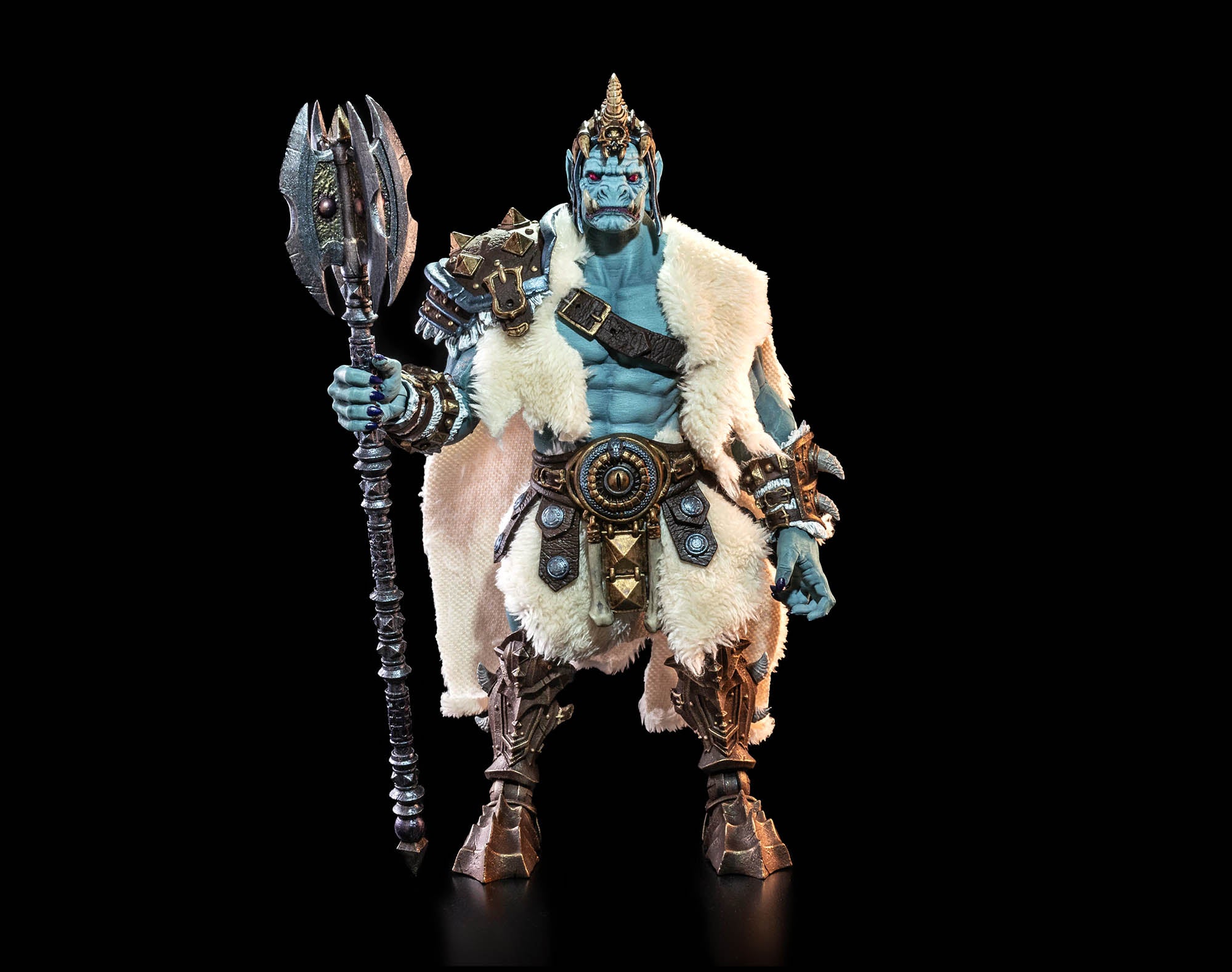 Mythic Legions: Ashes of Agbendor Frost Ogre Action Figure - Preorder for Collectors | Fantasy Battle Scenes & Display
