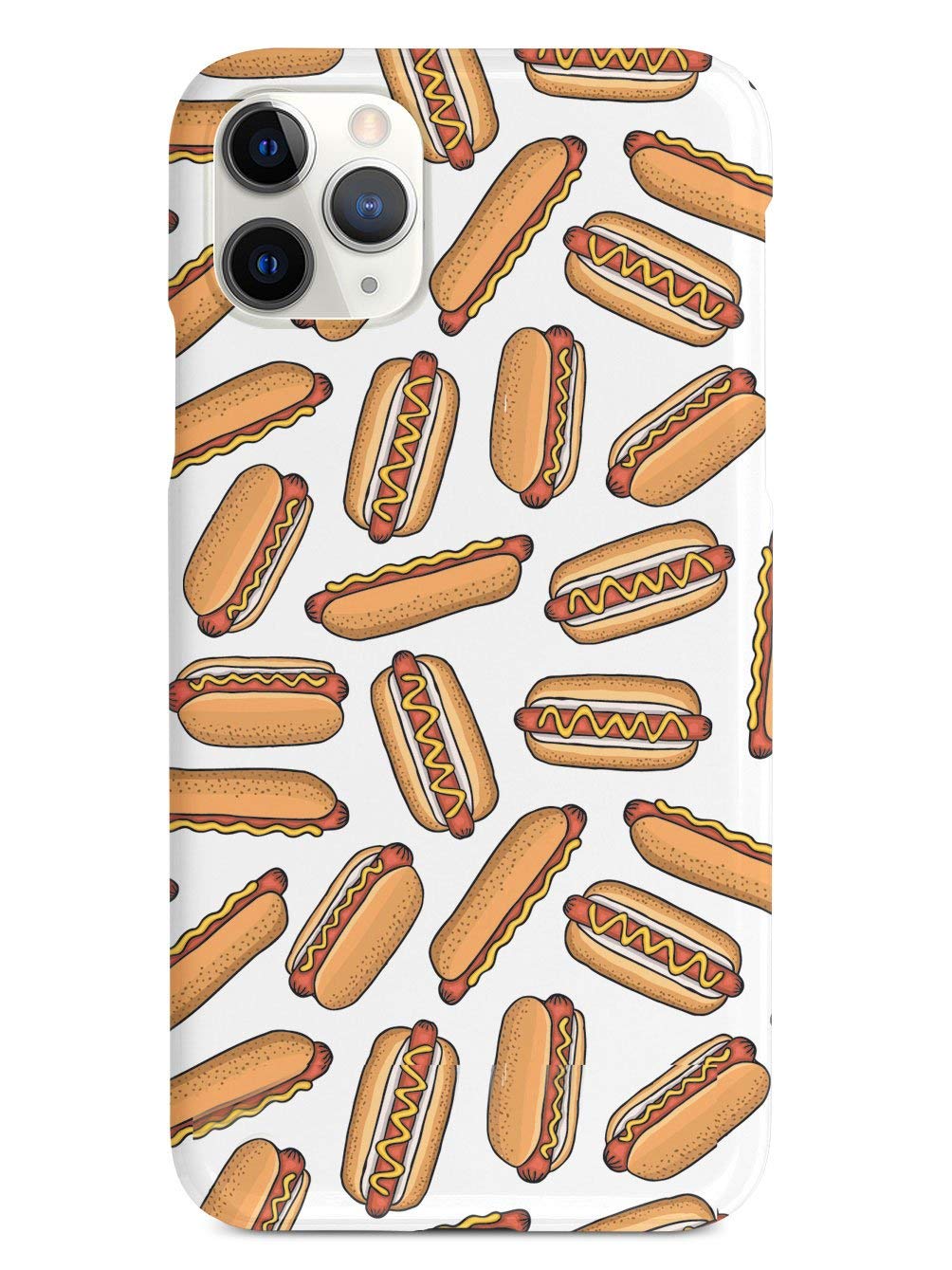 Hot Dog Pattern 3D Textured Protective Case for iPhone 11 Pro Max | Shockproof Slim Cover with Grip | Perfect for Work, Travel & Everyday Use