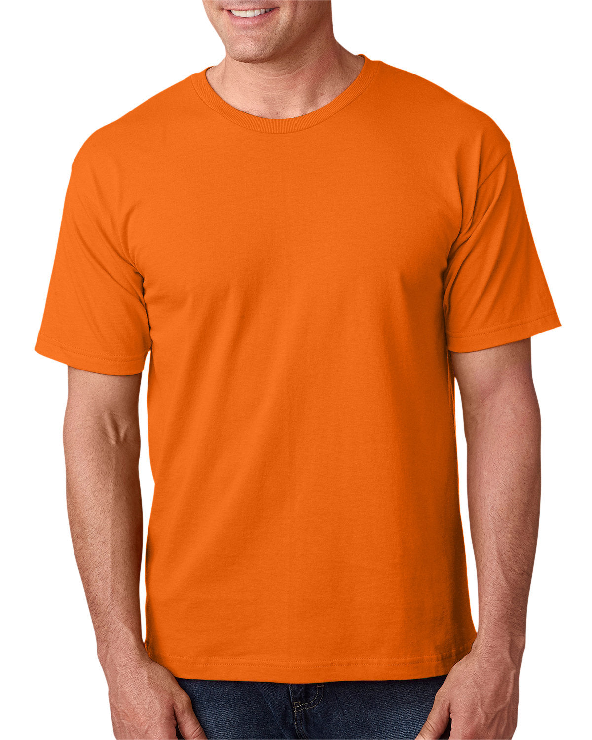 Bayside BA5040 Men's 100% Cotton T-Shirt - Soft Comfortable Crew Neck Tee for Casual Wear, Gym & Everyday Use - 5.4 oz. Lightweight Breathable Fabric