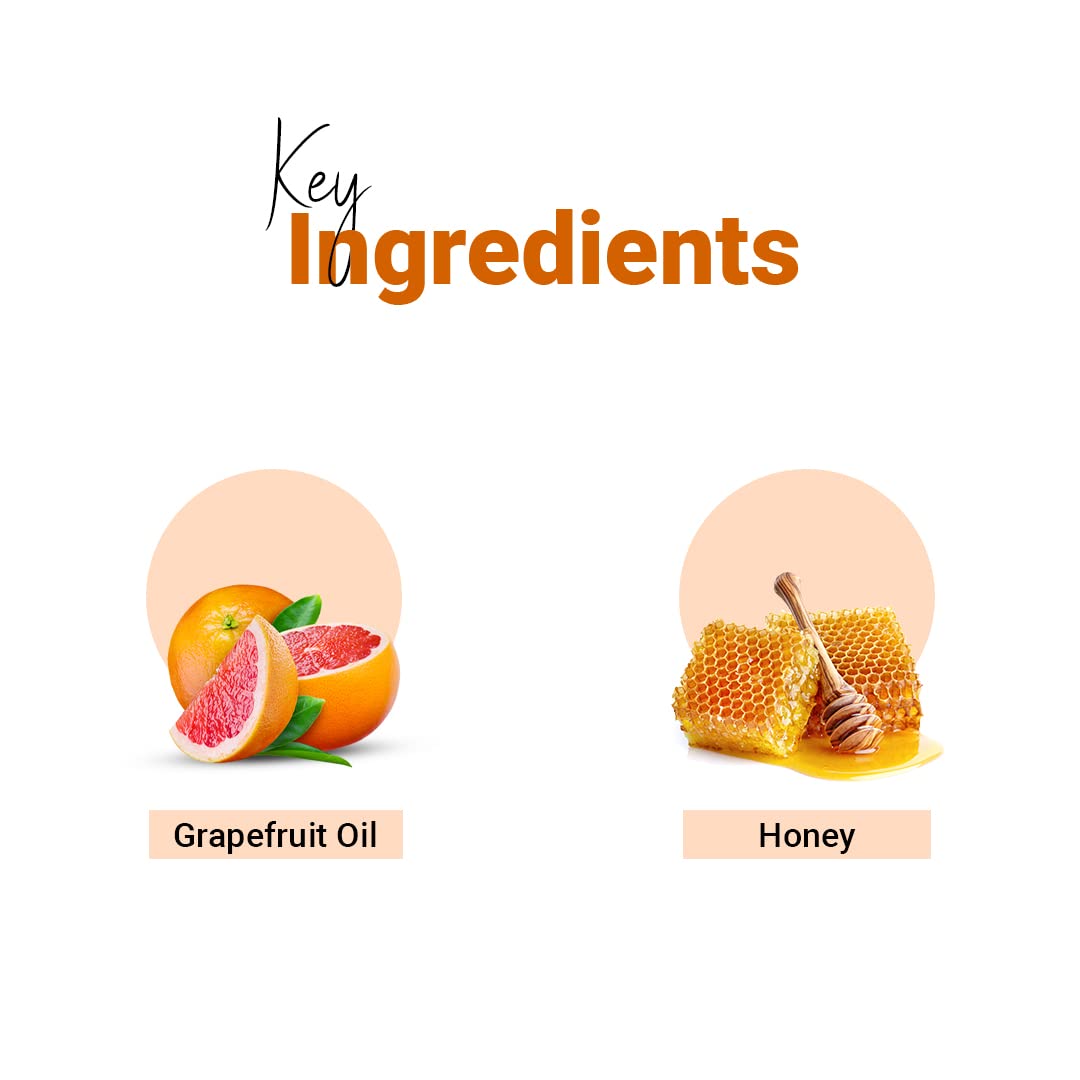 Vedicline Grapefruit & Honey Face Wash for Oily & Dehydrated Skin - Deep Cleansing & Hydrating Formula (Pack of 2 x 100ml) - Perfect Christmas & New Year Gift for Skincare Lovers | Daily Use for Fresh, Glowing Skin