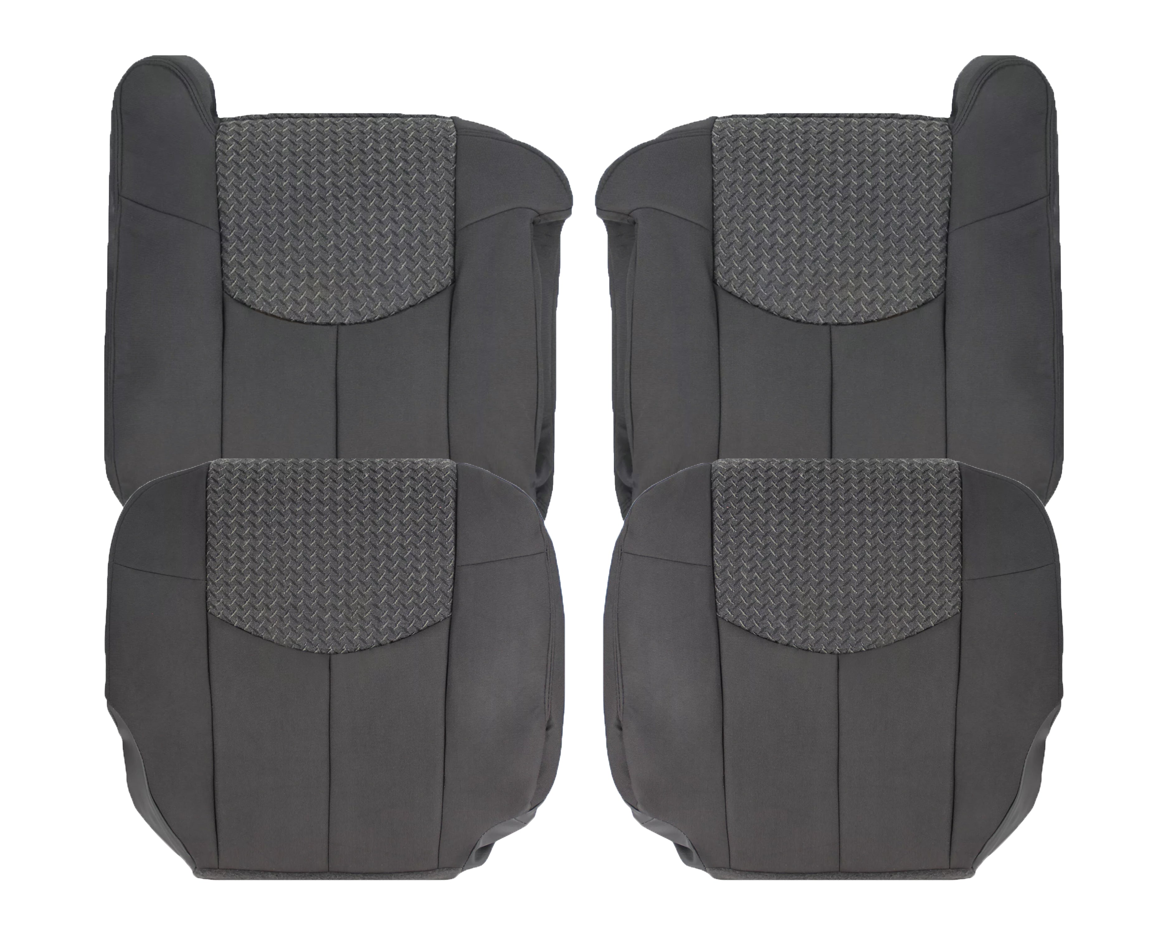 2002 Chevy Avalanche 1500/2500 Replacement Cloth Seat Covers - Dark Gray | Durable & Custom Fit | Perfect for Road Trips & Daily Commutes