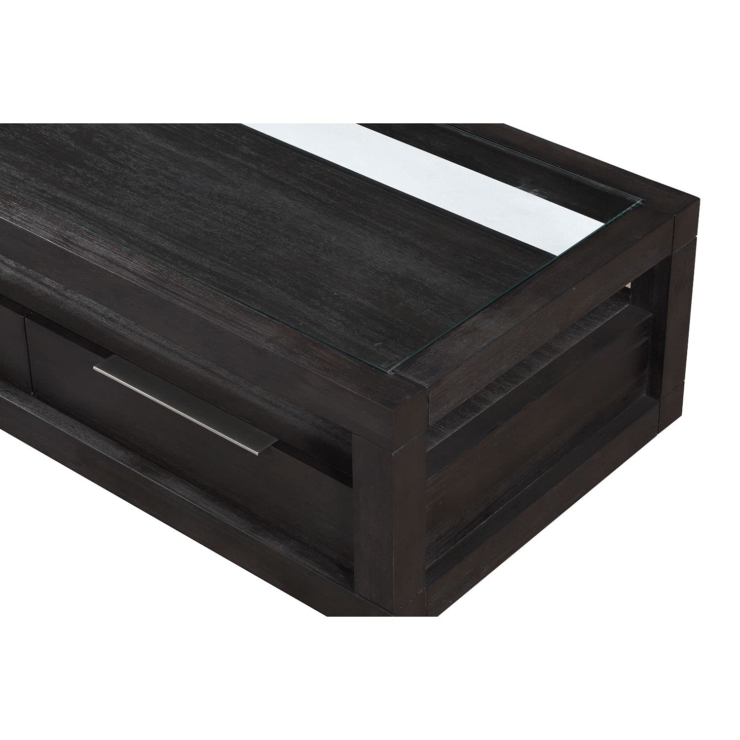Modus Oxford Coffee Table with 2 Drawers - Modern Basalt Grey End Table for Living Room, Sofa & Lounge Furniture - Perfect for Small Spaces & Home Decor