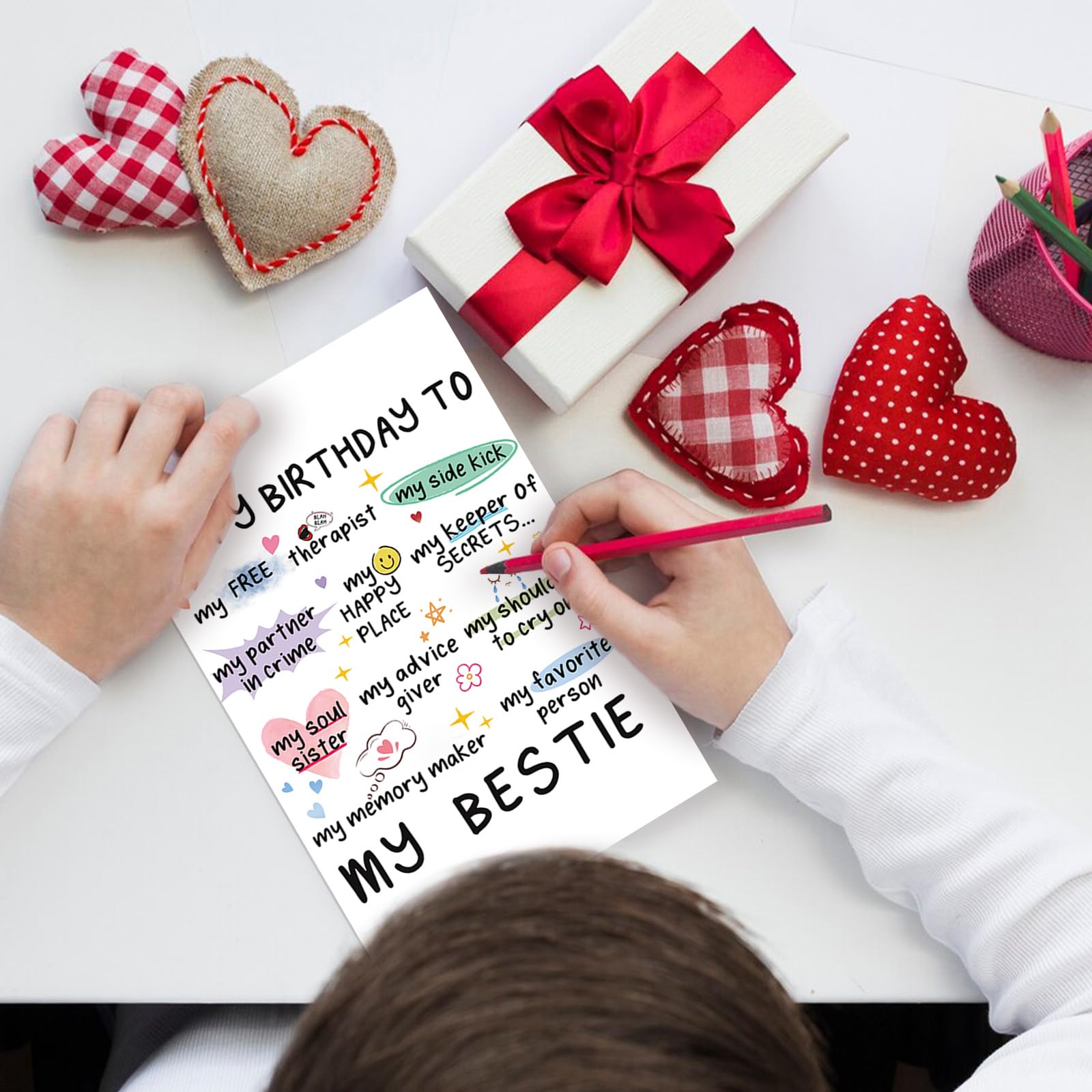 Funny Birthday Card for Women - Sister & Bestie Gift, Unique Friendship Greeting Card, Best Friend Birthday Card, Perfect for Niece, Office, or Party Celebrations