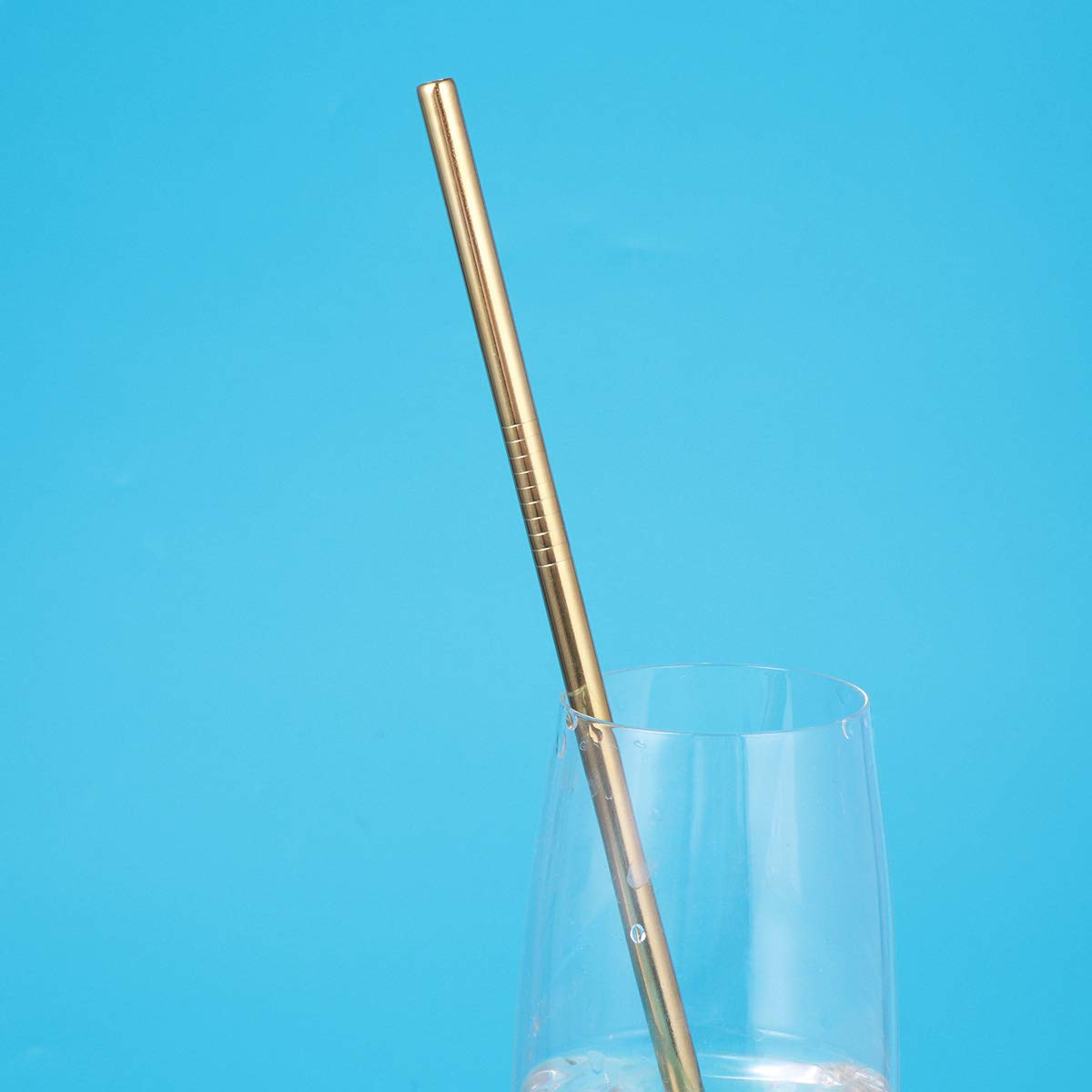 Cabilock 1-Pack Stainless Steel Straight Drinking Straws - Reusable Metal Straw for Smoothies, Iced Coffee & Cocktails - Eco-Friendly & Dishwasher Safe