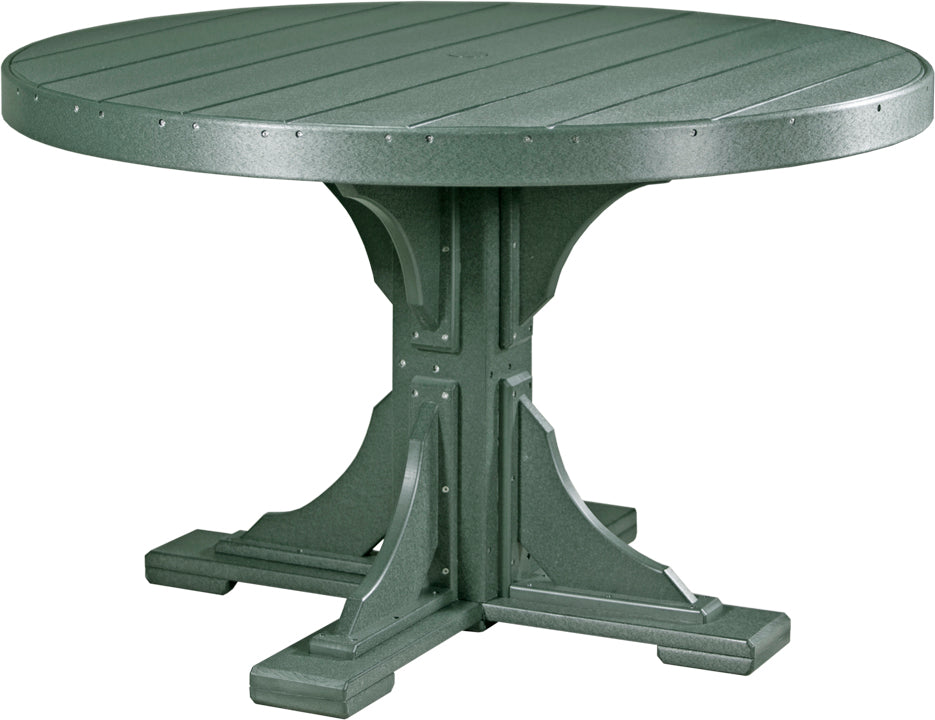 LuxCraft 4-Foot Round Dining Table Set - Perfect for Small Spaces, Kitchens & Outdoor Patios