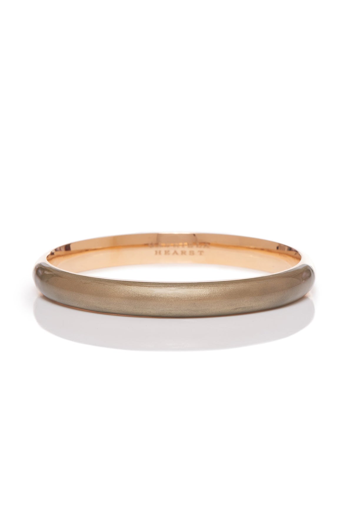 18K Rose Gold & Vitreous Yellow Enamel Bangle Bracelet - Elegant Jewelry for Women, Perfect for Weddings, Parties & Special Occasions
