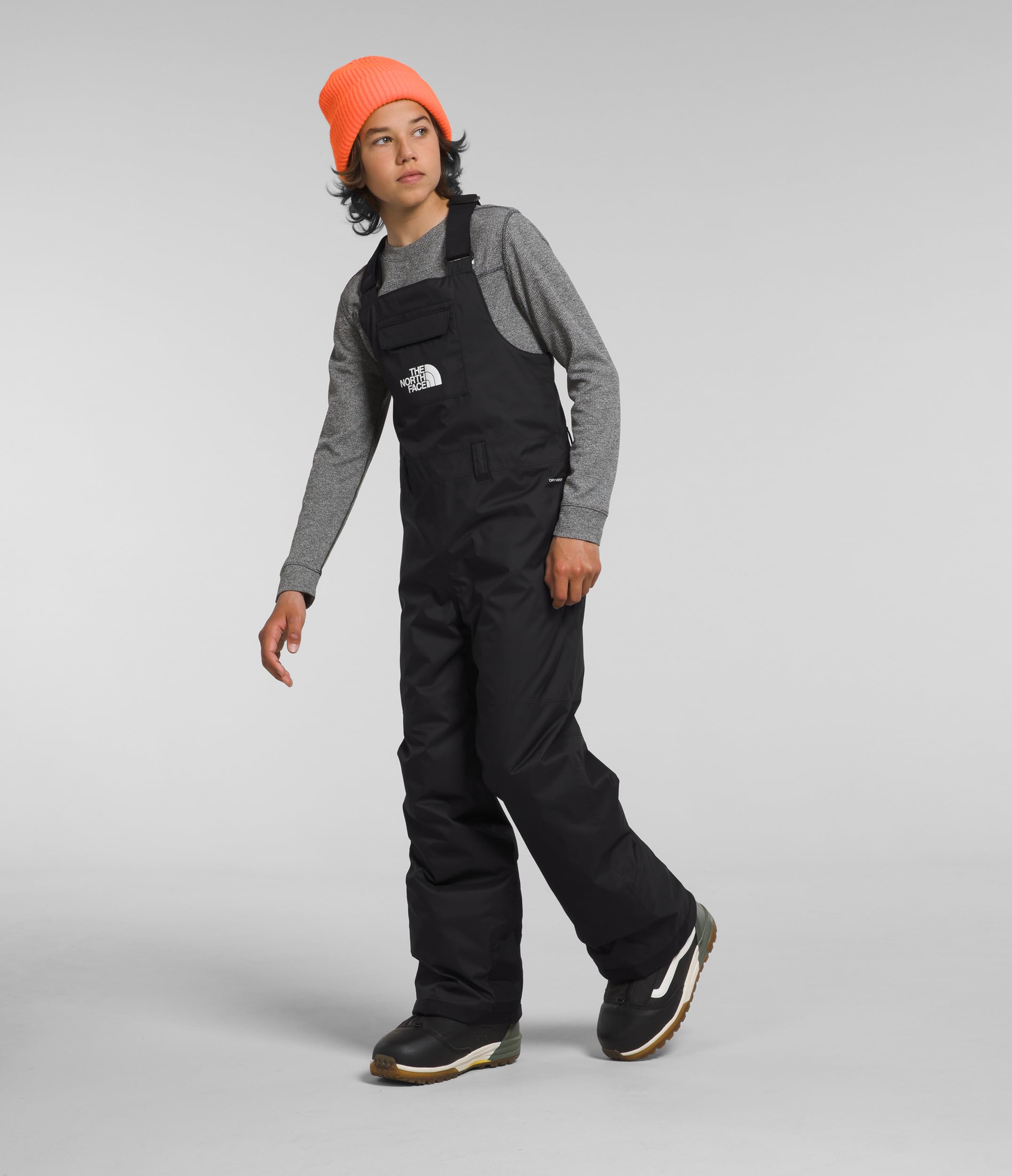 The North Face Freedom Insulated Bib for Kids - Waterproof Snow Bib Pants for Boys & Girls - Winter Skiing, Snowboarding & Outdoor Play