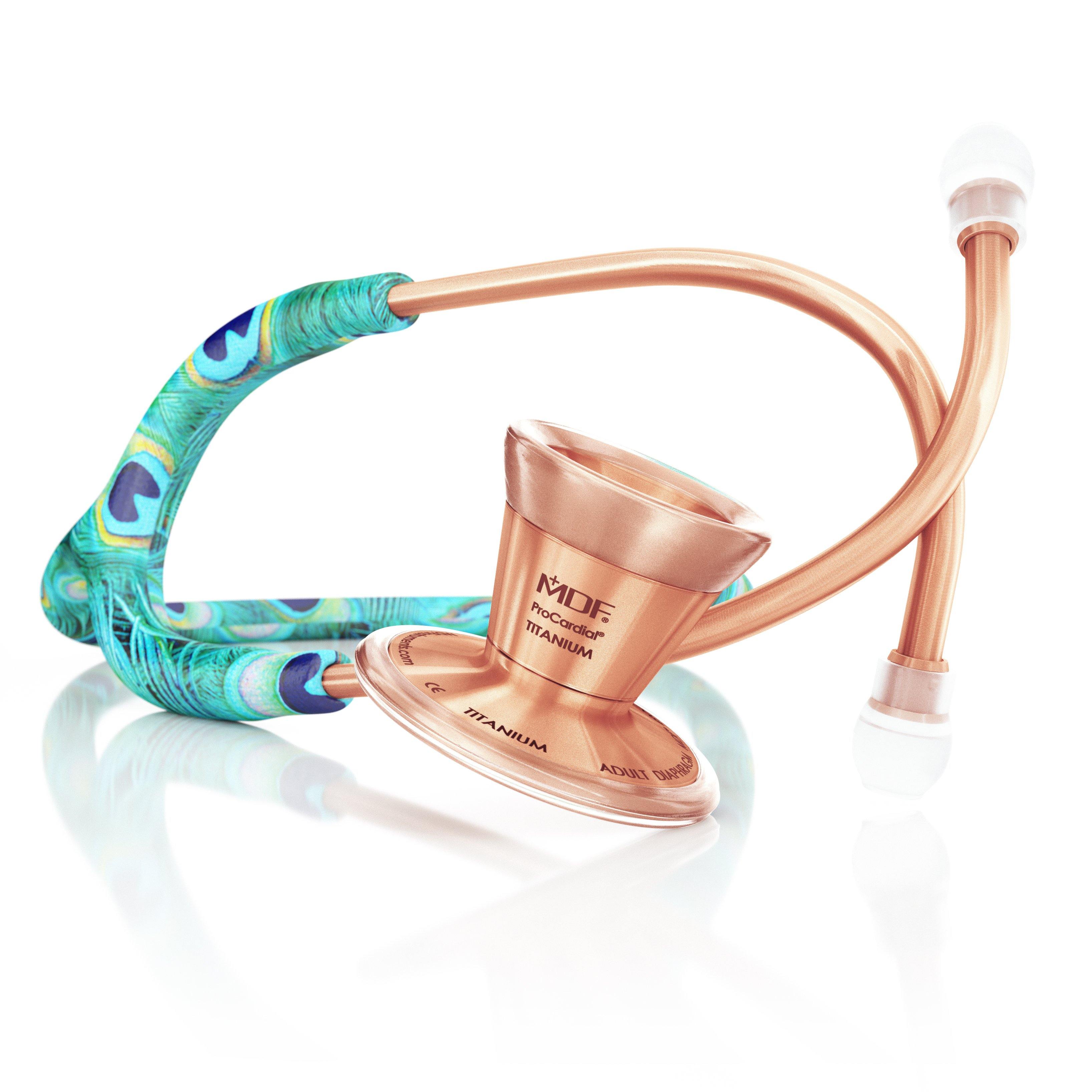 ProCardial® Titanium Cardiology Stethoscope - Premium Rose Gold Finish for Medical Professionals | Ideal for Doctors, Nurses & Healthcare Workers in Hospitals & Clinics