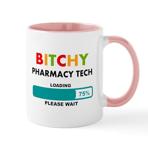 White/Pink Inside - PHARMACY TECH 2 Mugs