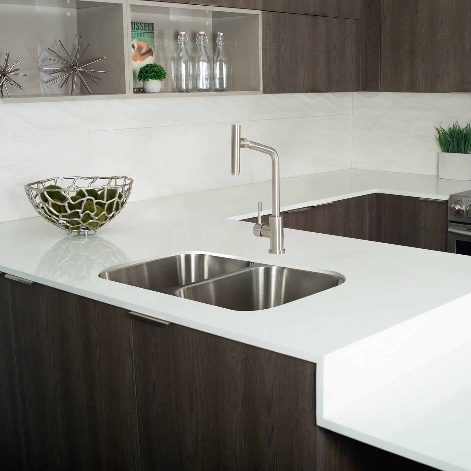 Premium 50/50 Double Bowl Undermount Kitchen Sink - 18 Gauge Stainless Steel with Brushed Finish - 32.25
