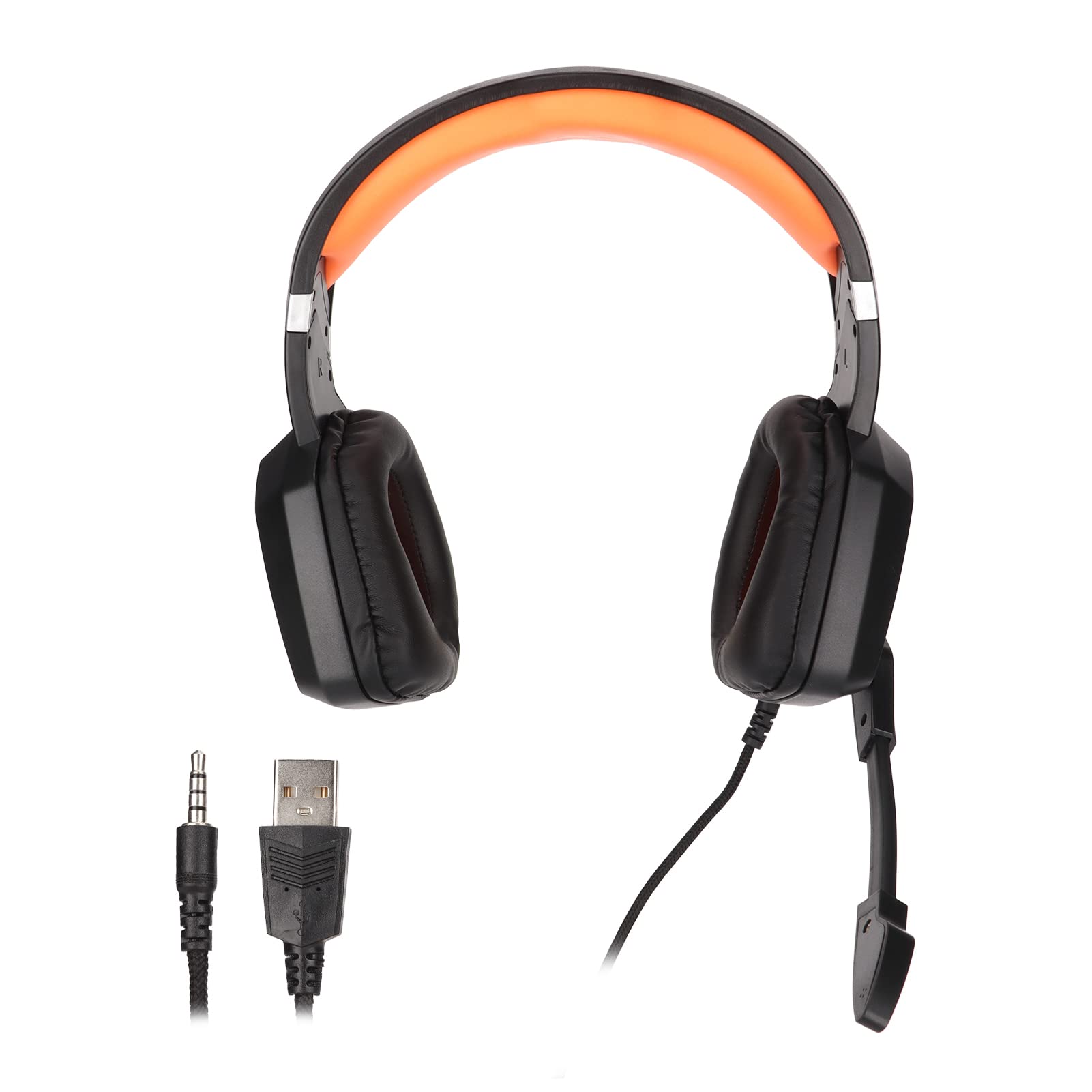 EBTOOLS Gaming Headset with Microphone - Stereo Over Ear Headphones with Volume Control, Noise Cancelling - Compatible with PC, PS4, Xbox, Nintendo Switch (3.5mm Jack) - Perfect for Gaming, Streaming & Online Classes