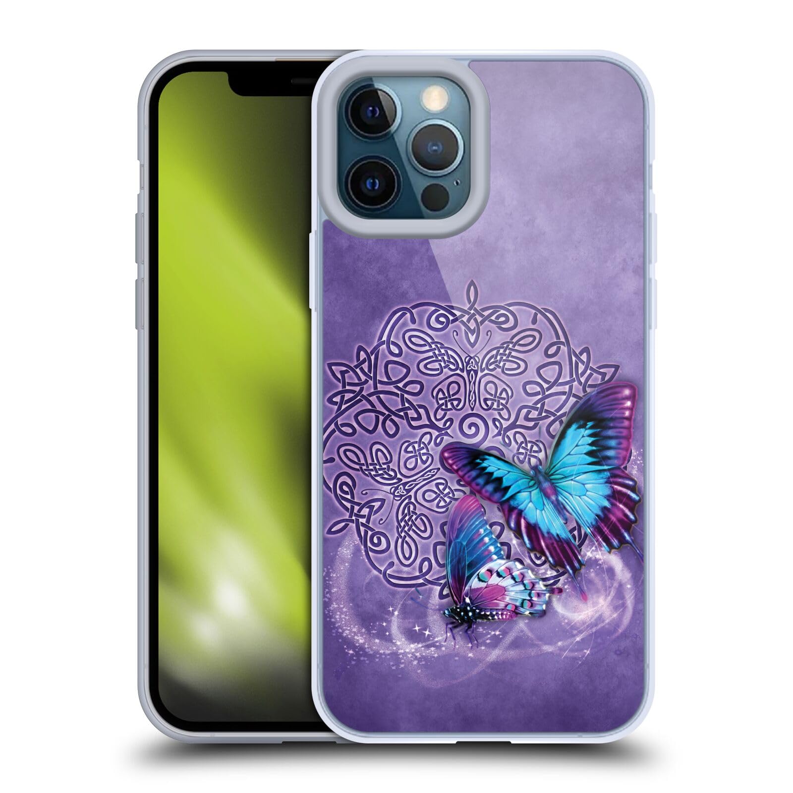 Officially Licensed Brigid Ashwood Butterfly Celtic Wisdom Soft Gel Case for Apple iPhone 12 Pro Max - Protective Phone Cover with Artistic Design, Perfect for Daily Use, Travel & Gift Giving