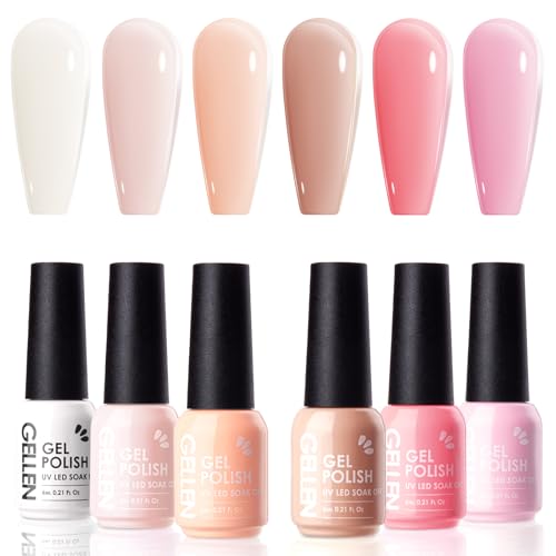 6pcs - Nude Nails Set