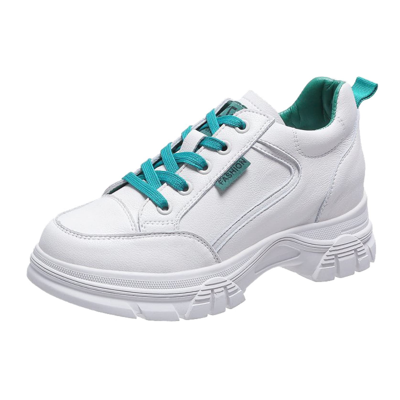 Women's Hidden Heel Wedge Sneakers - Ankle High Platform Walking Shoes with Lace-Up Design | Comfortable & Stylish for Casual Wear, Workout & Daily Fashion