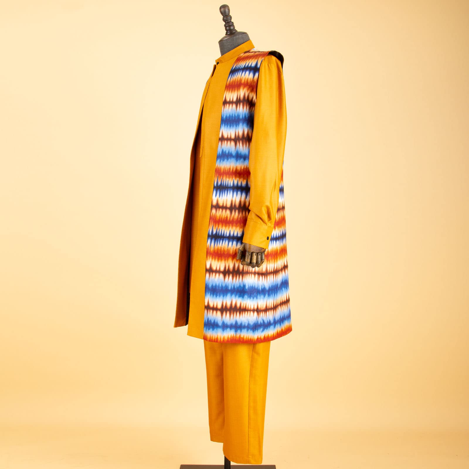 African Print Dashiki Shirt & Ankara Pants 3-Piece Set for Men - Traditional Tribal Outfit with Vibrant Patterns - Plus Size Available - Perfect for Cultural Events, Weddings & Festivals