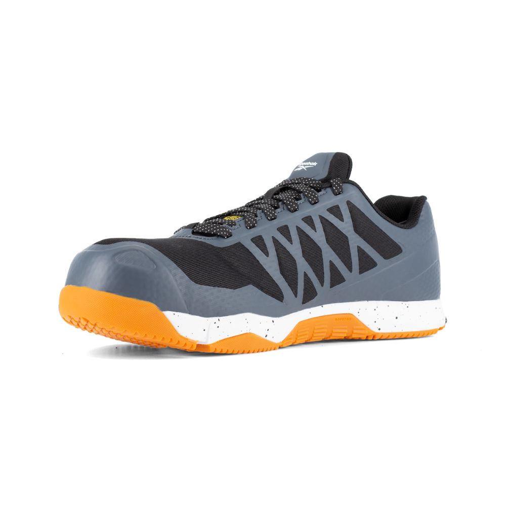 Reebok Speed TR Men's & Women's Composite Toe Safety Work Shoes - CSA Approved, Lightweight & Durable for Construction & Industrial Use (IB4453, Grey)