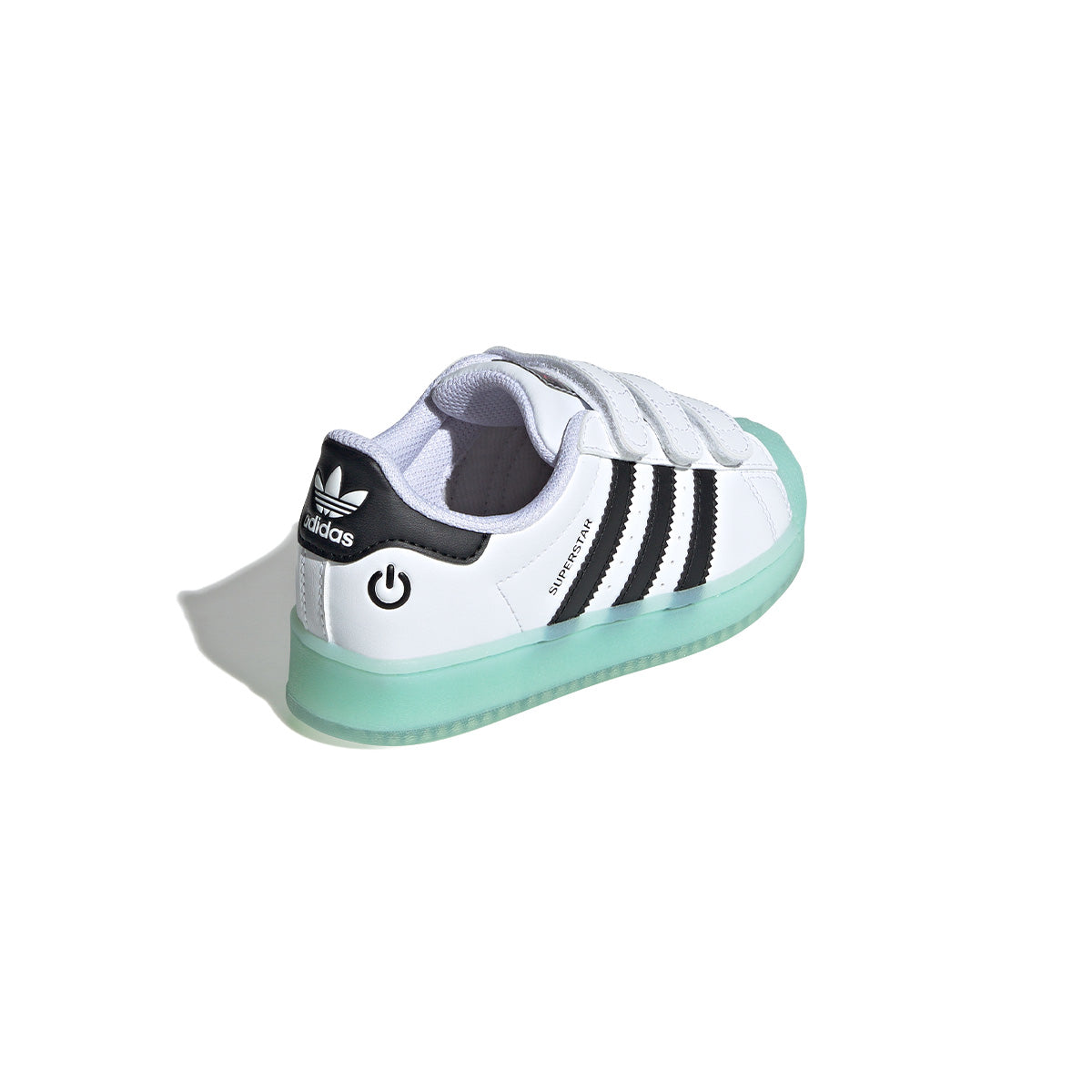 Kids Superstar LED Light Up Sneakers - White Glow Shoes for Boys & Girls - Perfect for Parties, Halloween & Nighttime Fun