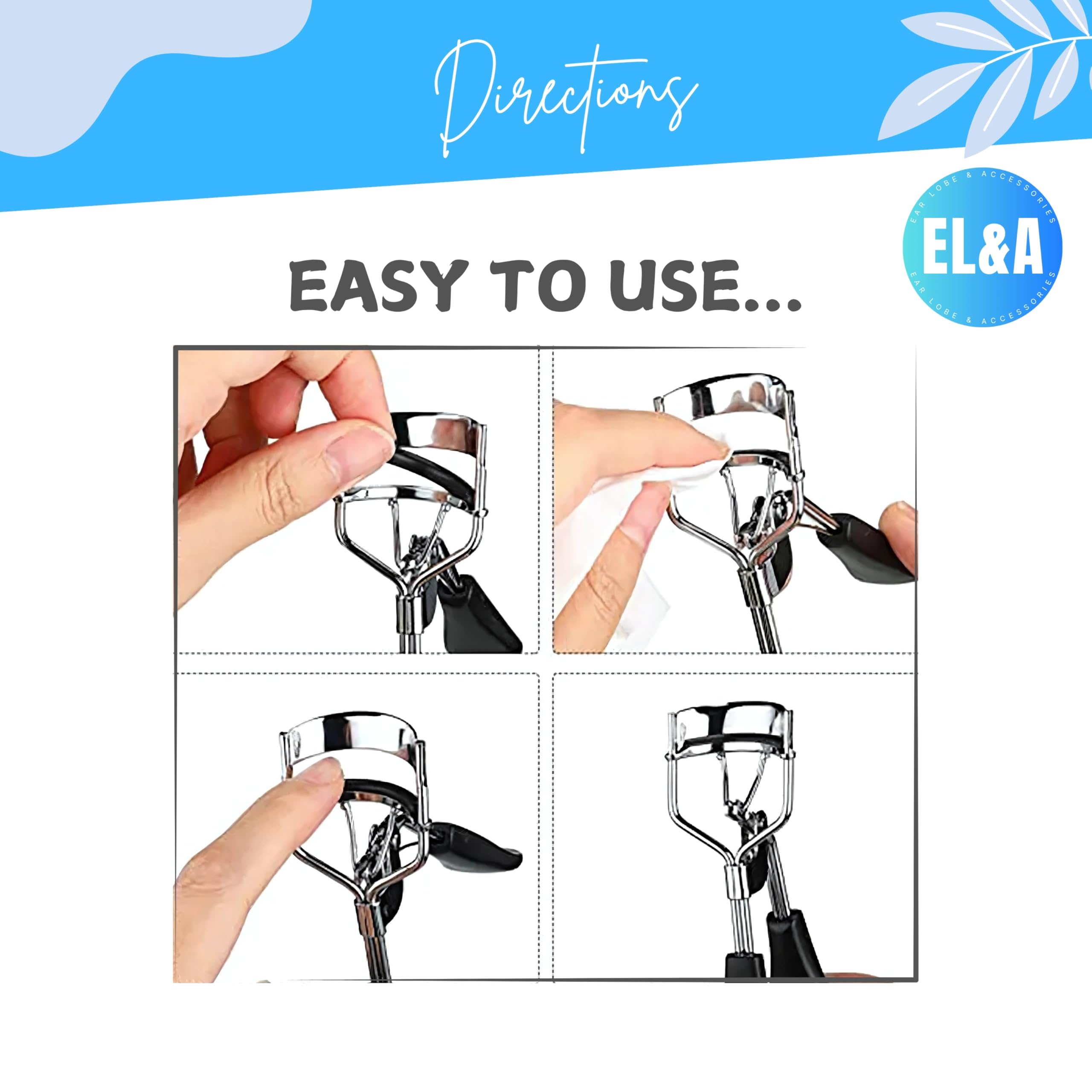 Eyelash Curler Replacement Pads - Soft Rubber Pads for Most Eyelash Curlers - 2 Pack - Perfect for Home & Professional Makeup Kits
