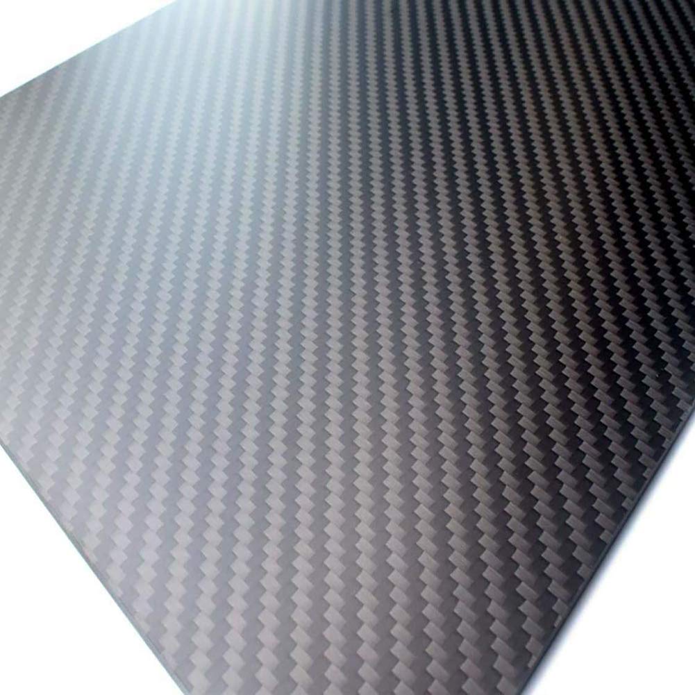 Premium Carbon Fiber Sheet - 6mm to 20mm Thickness, 250mm x 500mm Twill Matte Finish - High Strength Carbon Fiber Plate for DIY Projects, Automotive, Aerospace & Industrial Applications