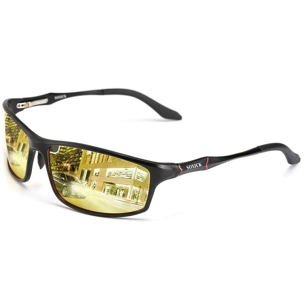 Night Vision Driving Glasses - Polarized Anti Glare Sunglasses for Men | Safe Night Driving