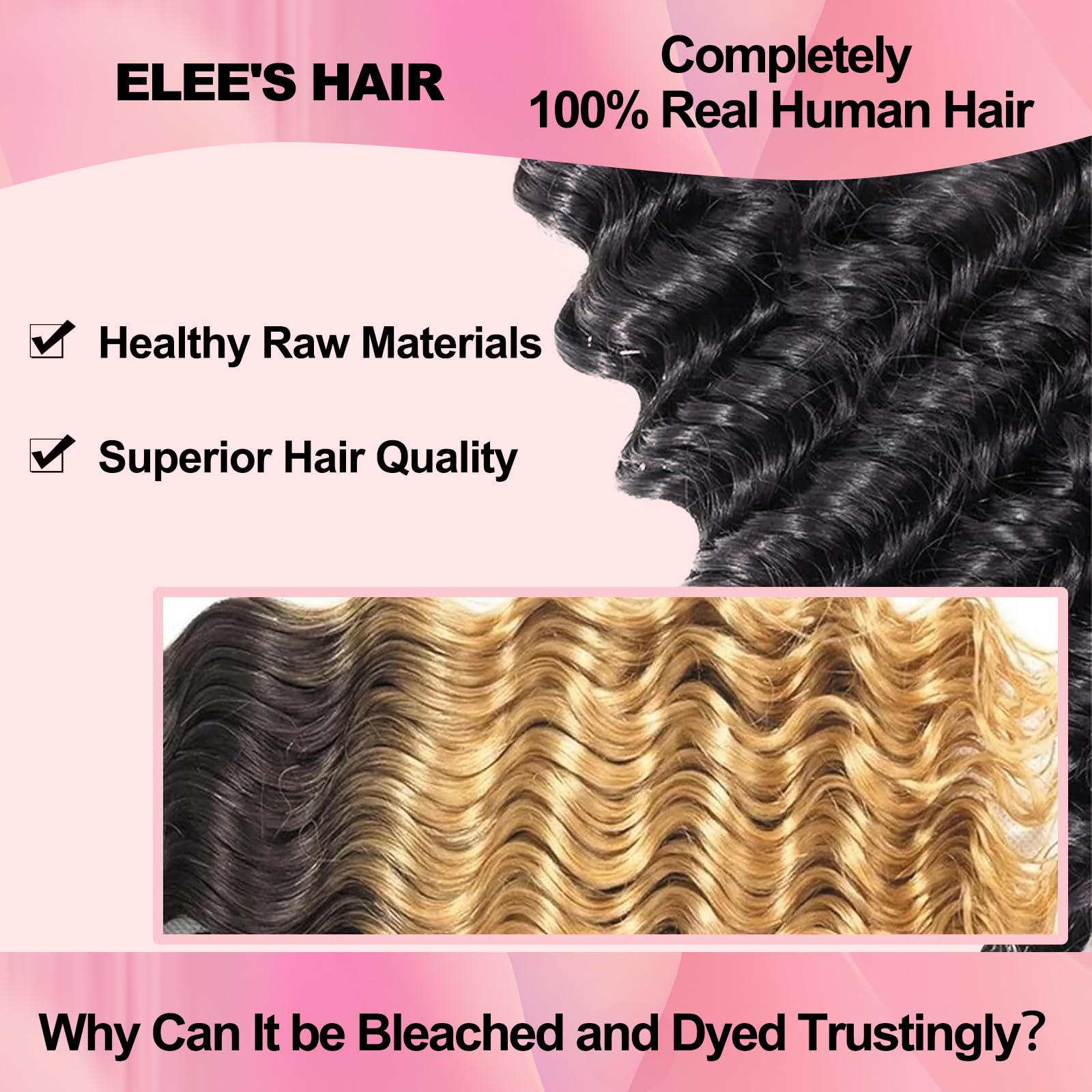 12A Brazilian Deep Wave Human Hair Bundles 20