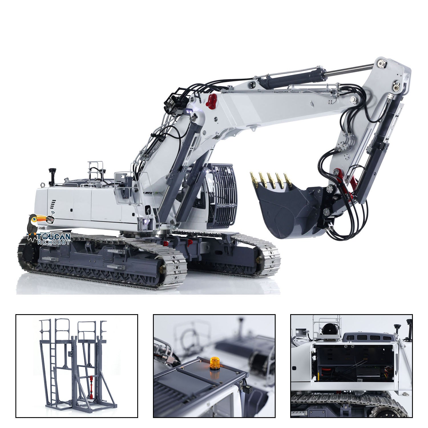 1/14 Scale Heavy Duty RC Hydraulic Excavator - LESU LR960 Remote Control Construction Digger Toy for Adults & Kids | Outdoor Play, Construction Simulation, Backyard Digging, STEM Learning