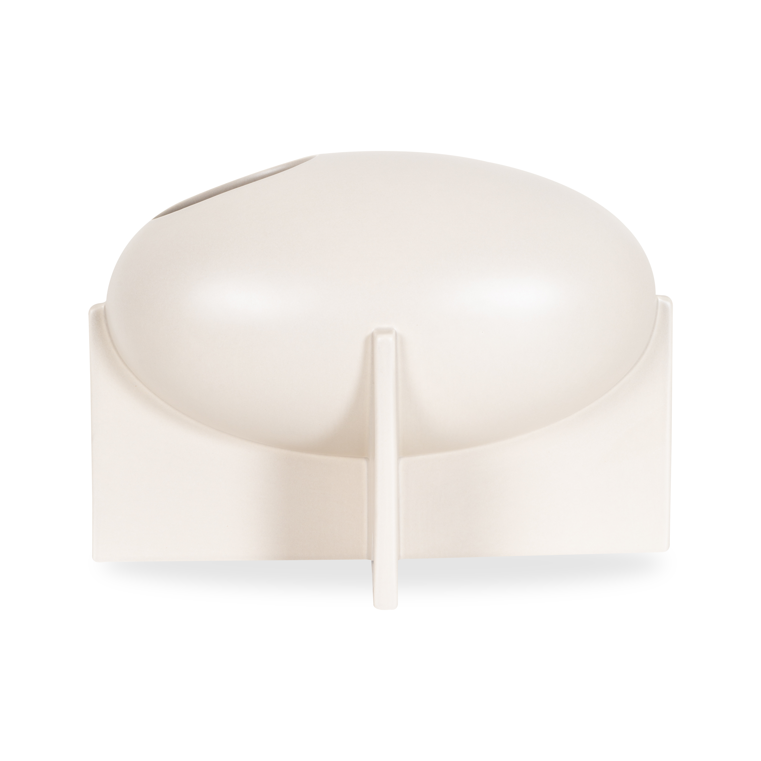 Amara Grey Ceramic Vase - Elegant Home Decor for Living Room, Dining Table & Office Desk | Modern Flower Vase for Centerpieces and Interior Design