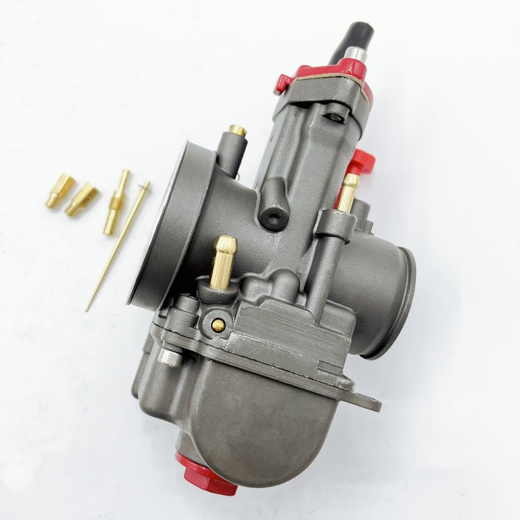 40mm PWK Black Motorcycle Carburetor - Mikuni Dellorto KOSO Compatible - Easy Installation for Off-Road Bikes