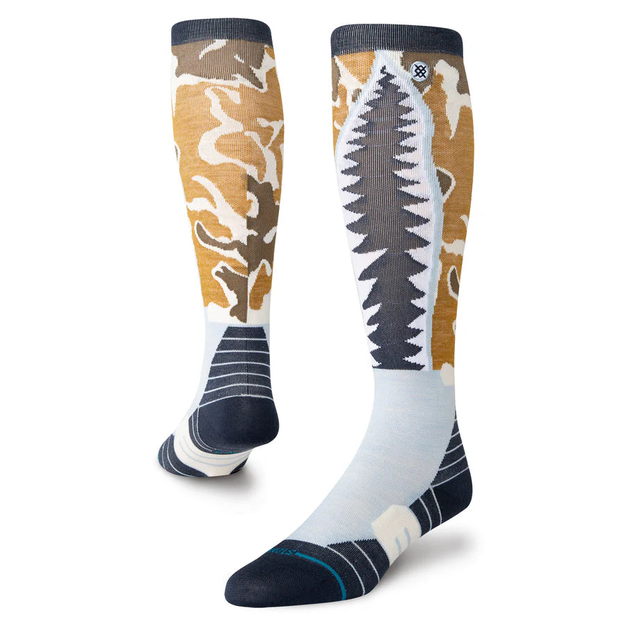 Stance Snow Socks Warbird UL Wool 2025 - Ice Blue - Warm Winter Hiking & Skiing Socks for Men & Women - Perfect for Cold Weather Outdoor Activities