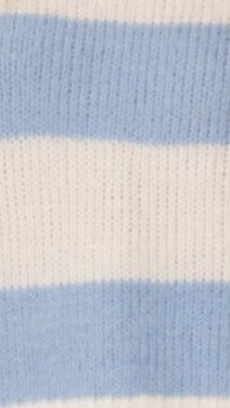Dante Knitted Sweater for Women - White & Blue Striped Casual Pullover | Cozy Winter Fashion, Office Wear & Weekend Outfits