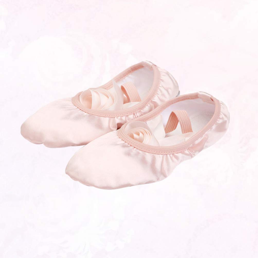 Women's Ballet Flats - Professional Dance Shoes for Ballet, Jazz & Contemporary - Soft Leather Slippers with Ribbon Tie - Perfect for Classes, Performances & Practice (Miss Garneck)