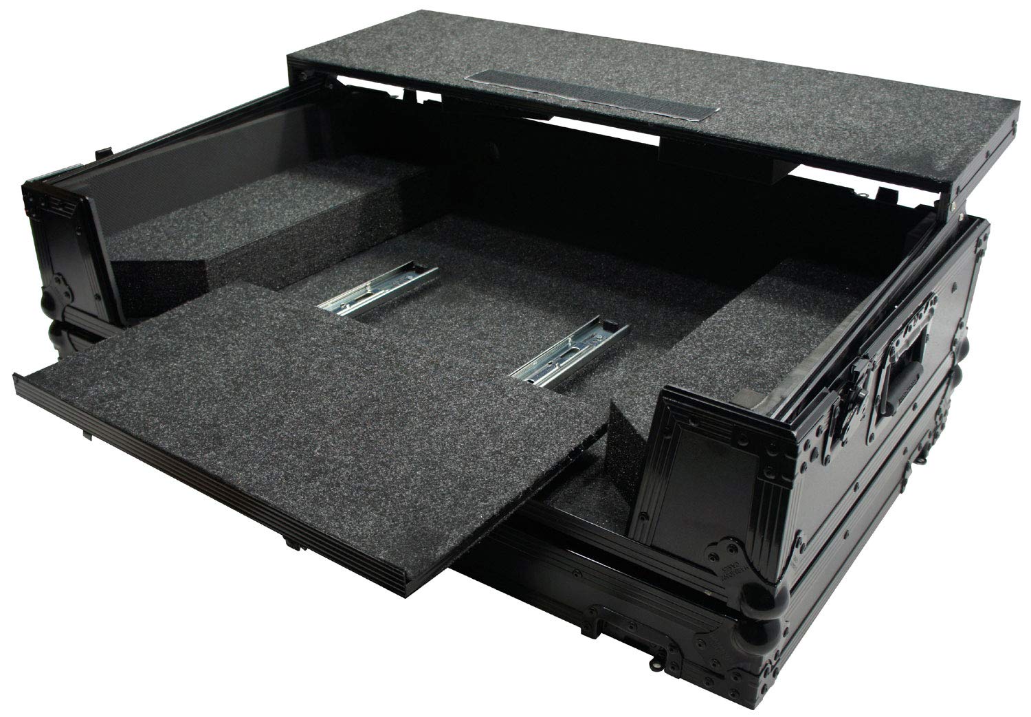 Harmony Audio HCDDJSZLTBKTR DJ Laptop Stand - Adjustable Upper & Lower Glide Case for Pioneer DDJ-SZ Controller - Perfect for DJs, Music Producers & Live Performances