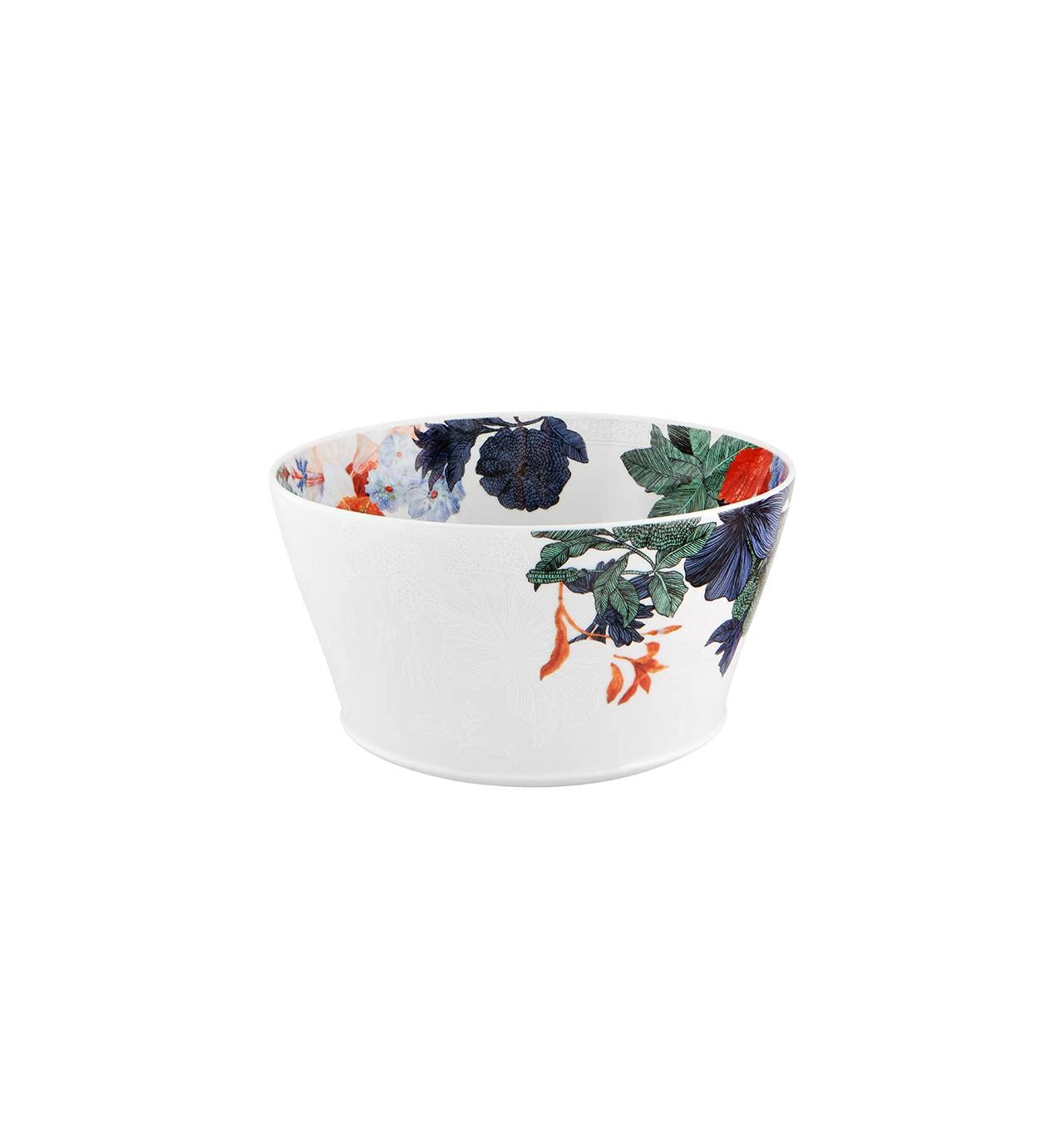 Vista Alegre Duality Porcelain Tall Salad Bowl - Elegant Serving Dish for Salads, Pasta & Entertaining - Perfect for Dinner Parties & Family Gatherings