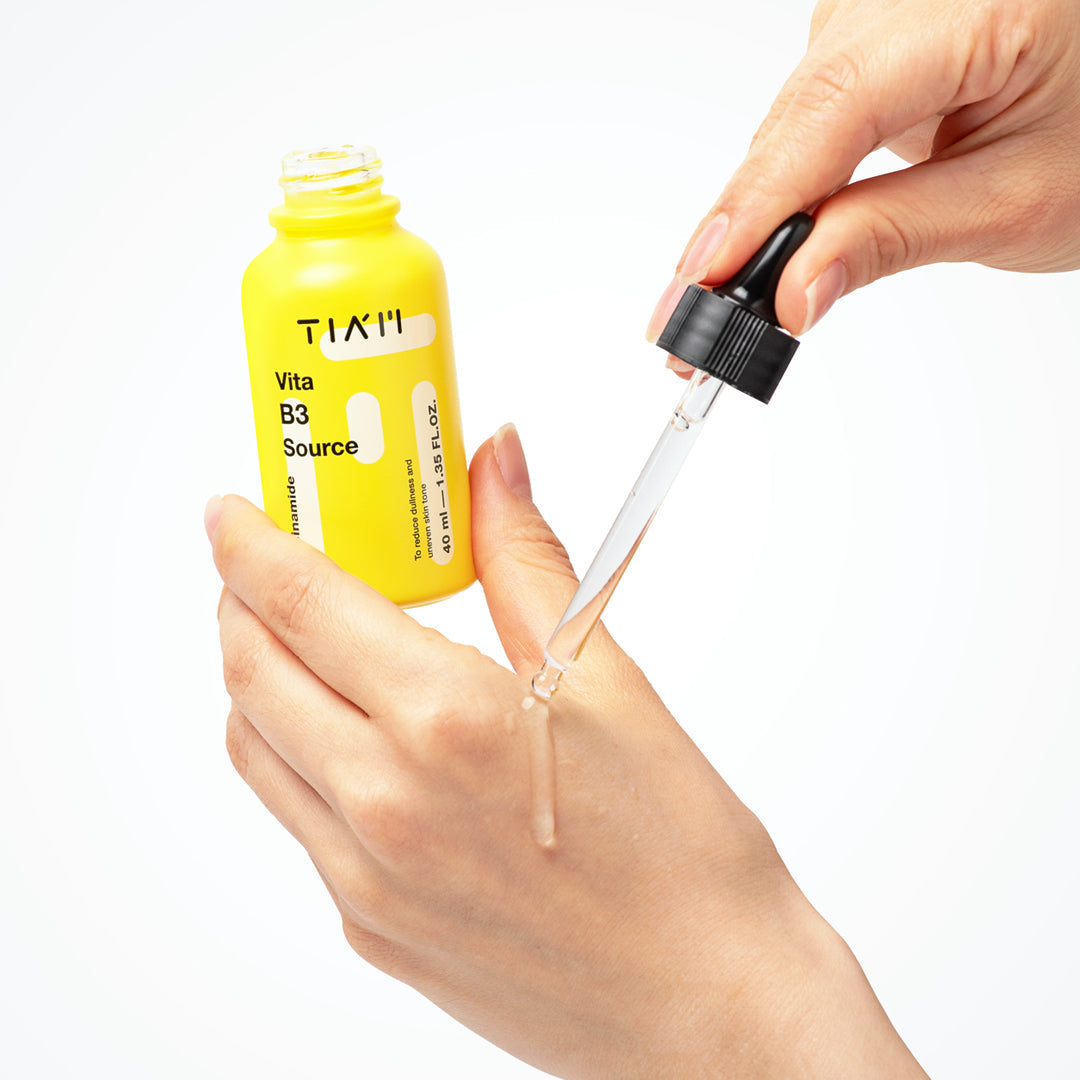 TIA'M Vita B3 Source Serum 40ml - Brightening & Hydrating Facial Treatment for Glowing Skin - Perfect for Day & Night Skincare Routine