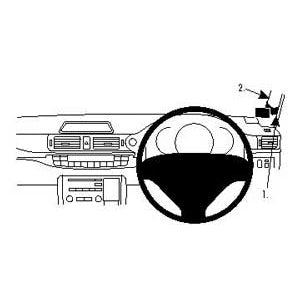 ClicOn No Holes Right Hand Dash Mount for Lexus CT Series (2011-2020) - Secure Phone Holder for Hands-Free Navigation & Driving