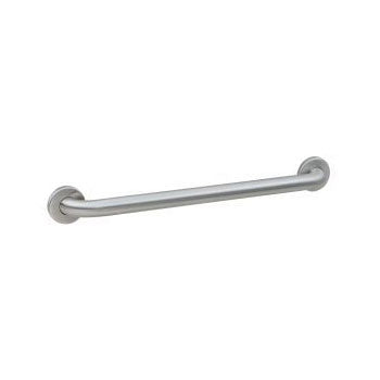 Bobrick B-5806X24 ADA Compliant Grab Bar - 24 Inch Stainless Steel Bathroom Safety Handle for Showers & Toilets - Ideal for Elderly & Disabled Users