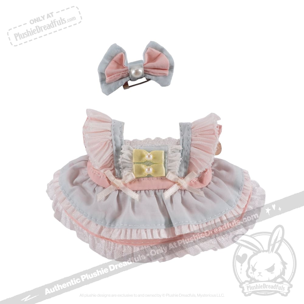 Cream Soda Mini Plush Outfit Dress - Soft & Cozy Kawaii Style for Girls | Perfect for Cosplay, Lolita Fashion & Cute Outfits