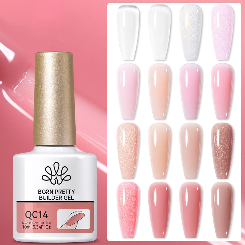 BORN PRETTY 10ml Builder Gel for Nails - Professional Nail Strengthening & Extension Gel - Perfect for DIY Manicures, Salon Use, and Nail Art Designs