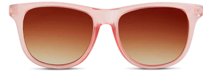 HK Gold-Tone Wayfarer Sunglasses for Kids (3-6 Years) - UV Protection, Rose Lens - Perfect for Beach, Outdoor Play & Summer Fashion