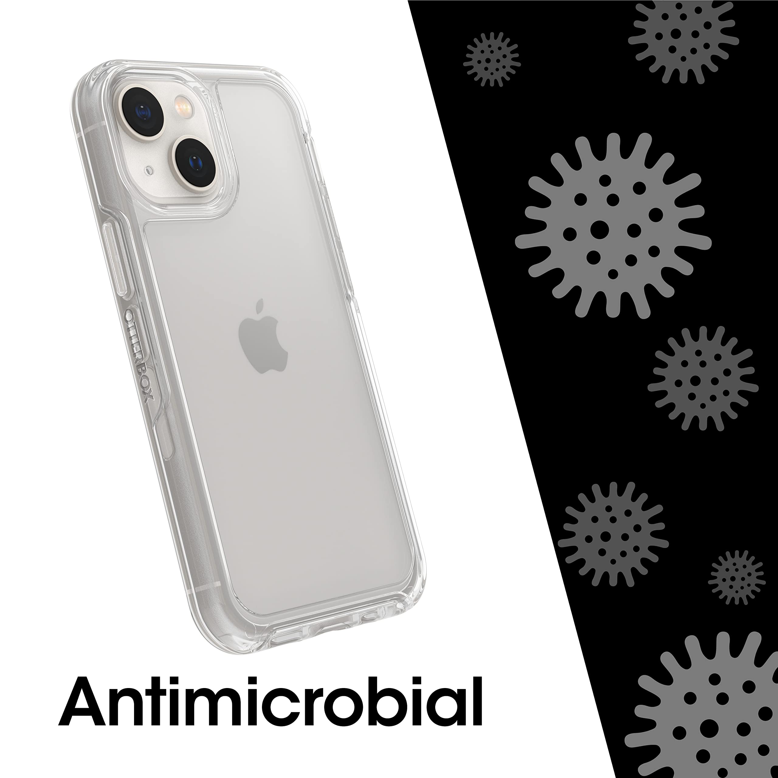 OtterBox Symmetry Series Clear Case for iPhone 13 mini & 12 mini - Slim Protective Cover with Wireless Charging Compatibility & Raised Edges for Screen/Camera Protection | Perfect for Business Use, Travel & Everyday Protection