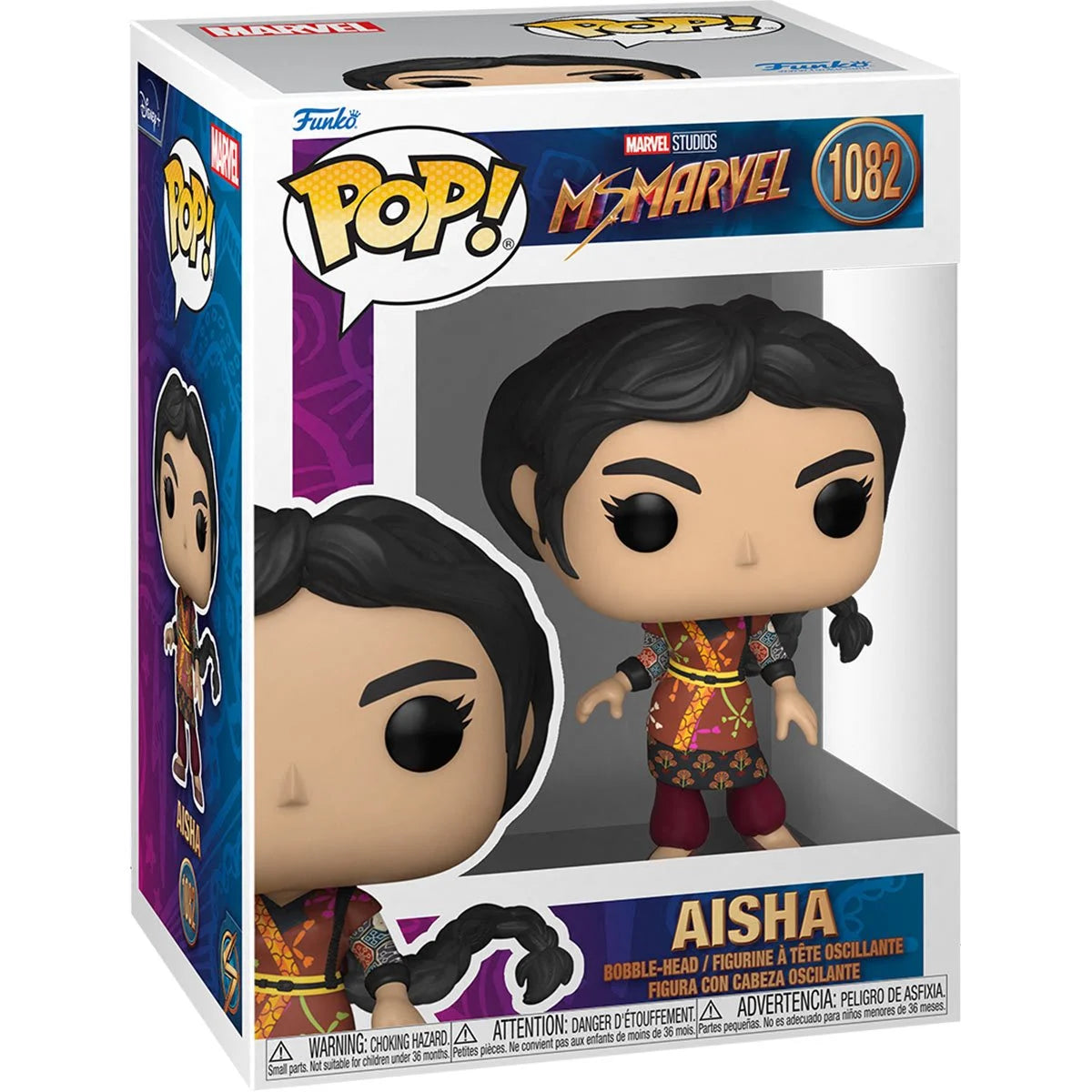 Marvel Ms. Marvel: Aisha Action Figure | Collectible Superhero Toy for Kids & Adults | Perfect for Display, Gifts & Marvel Collections