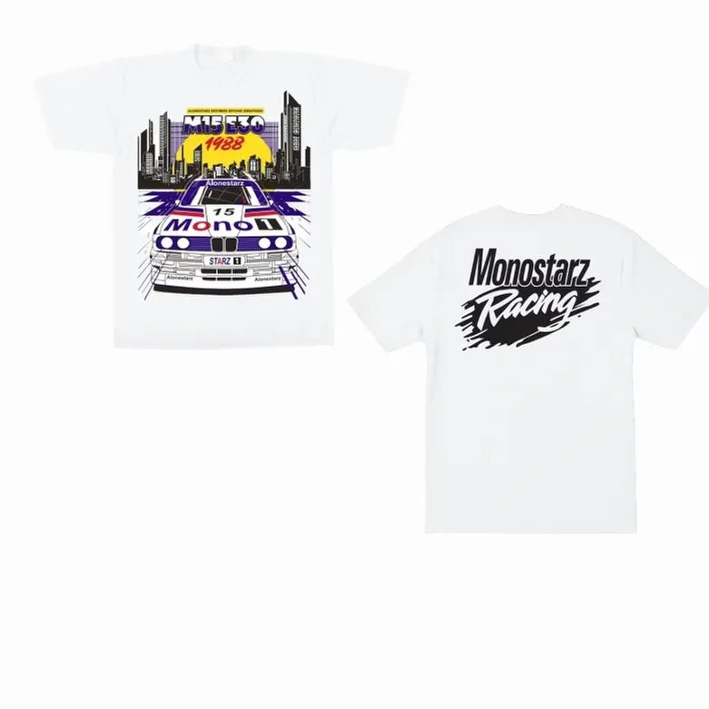 MONOSTARZ Mono Racing Tee Snow - Men's Winter Sports T-Shirt for Skiing, Snowboarding & Outdoor Activities