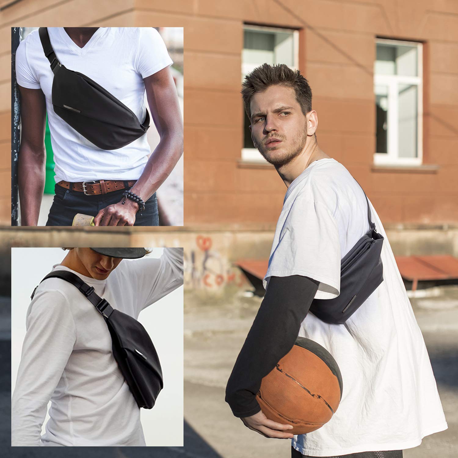 NIID-R0 Sling Bag - Versatile Unisex Chest Pack for Men & Women | Crossbody, Shoulder & Waist Bag | Perfect for Travel, Gym, Cycling & Outdoor Adventures | Durable & Stylish Everyday Carry Solution