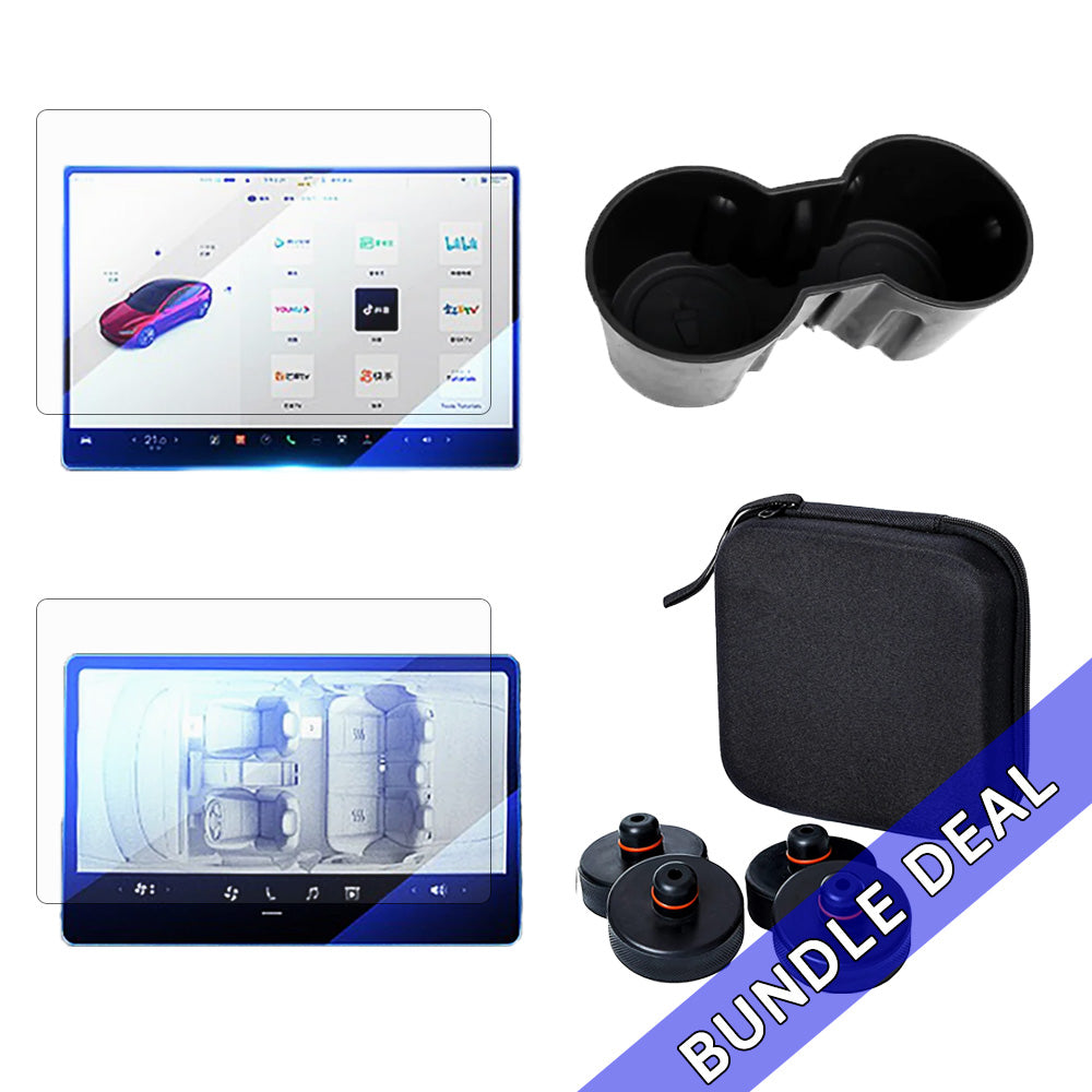 Tesla Model 3 Highland & Model Y Juniper Accessories Bundle - Essential Starter Kit for Car Protection & Interior Comfort | Perfect for Road Trips & Daily Commuting