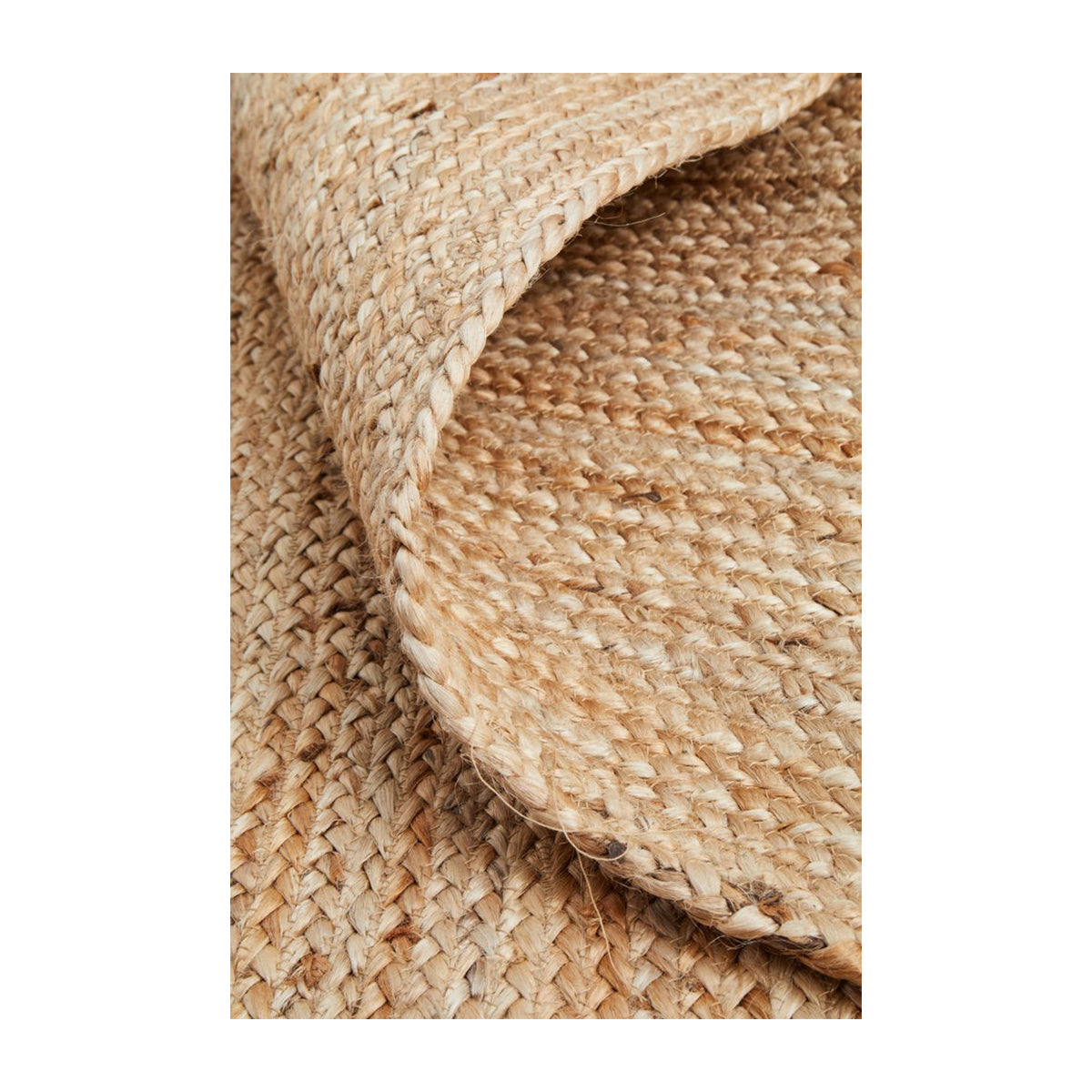 Bondi Rectangle Jute Rug - Natural Fiber Area Rug for Living Room, Bedroom & Home Decor | Eco-Friendly & Durable Floor Mat