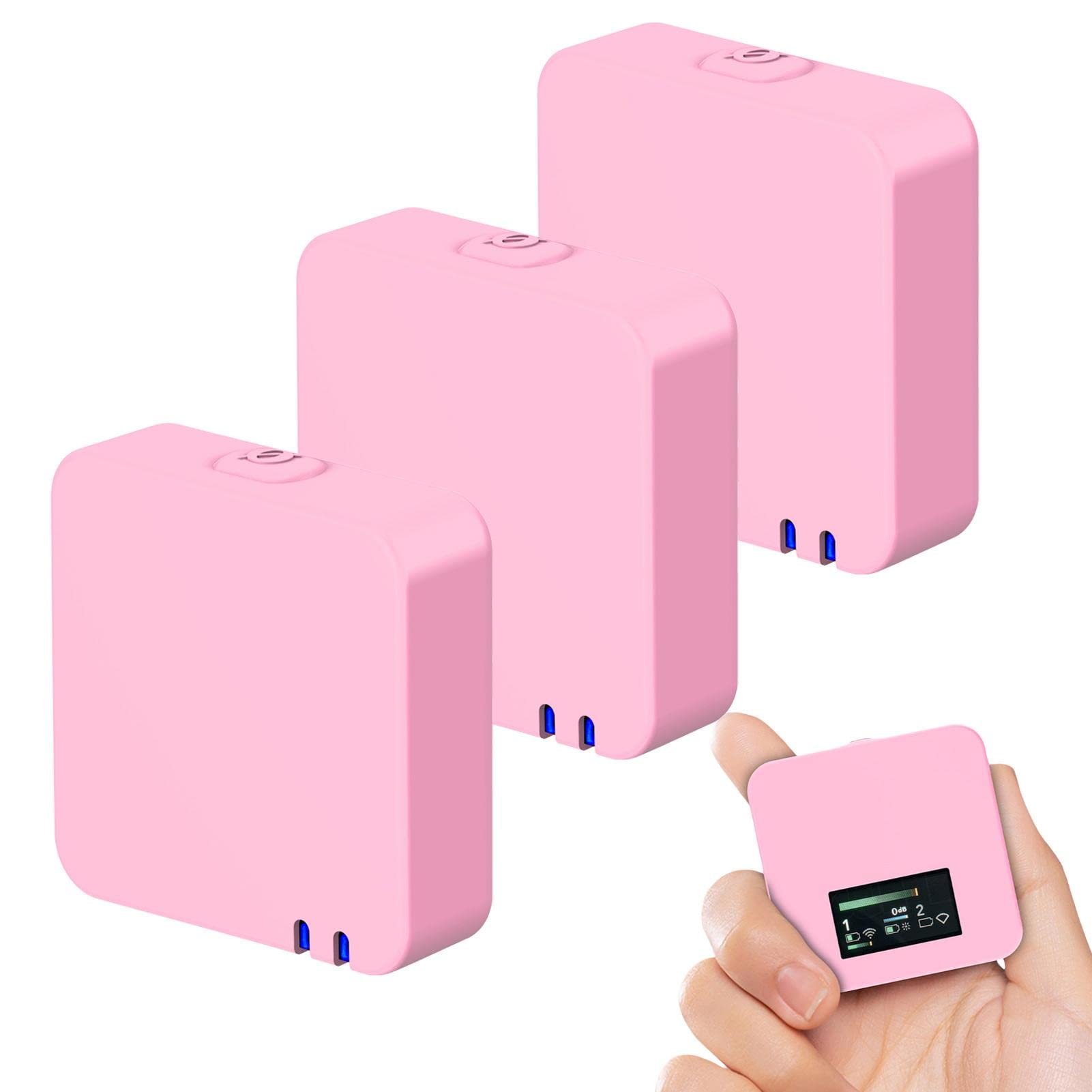 3PCS Shock-Proof Silicone Protective Case for RODE Wireless GO II & Wireless GO Microphone System - Durable Cover for Travel, Vlogging & Outdoor Recording
